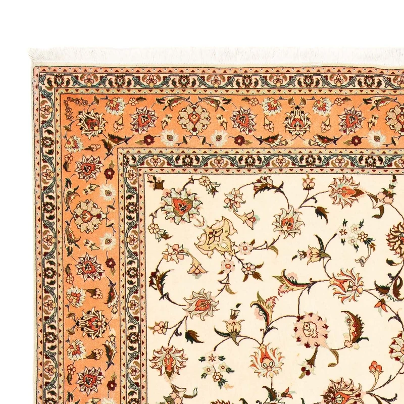 Täbriz - 50 Raj Teppich 205x300cm - Perserteppich - beige