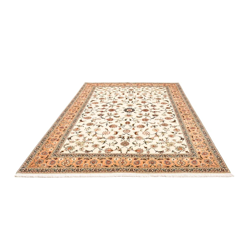 Täbriz - 50 Raj Teppich 205x300cm - Perserteppich - beige
