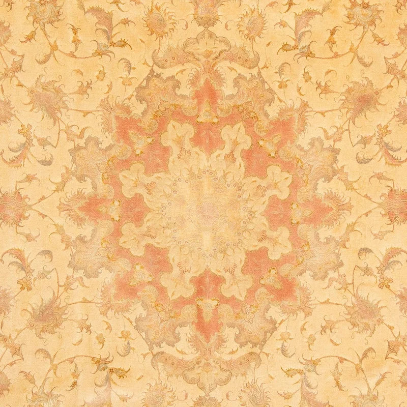 Täbriz - 50 Raj Teppich 205x300cm - Perserteppich - hellbraun