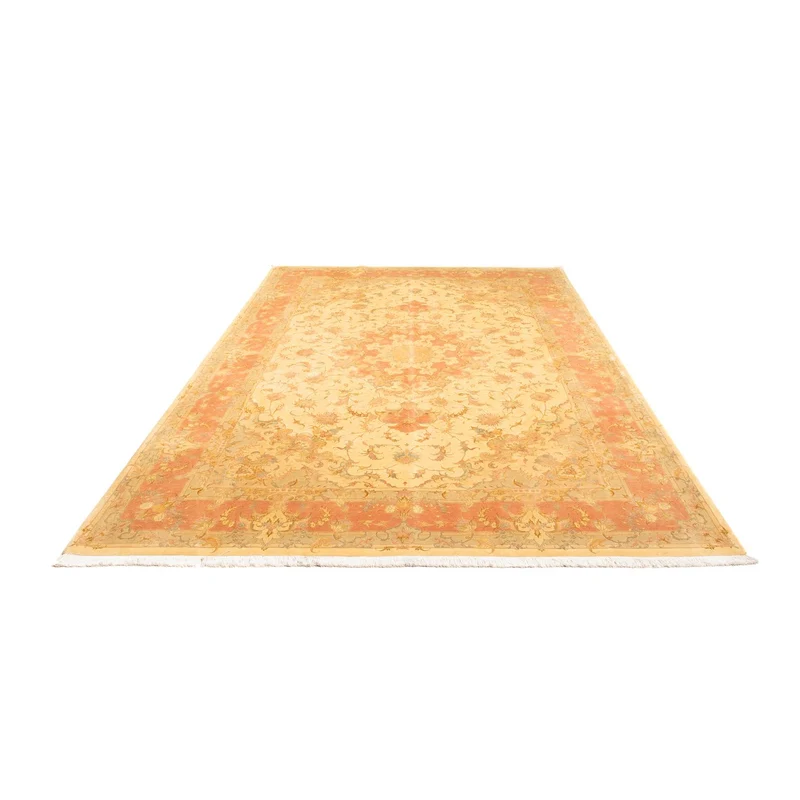 Täbriz - 50 Raj Teppich 205x300cm - Perserteppich - hellbraun