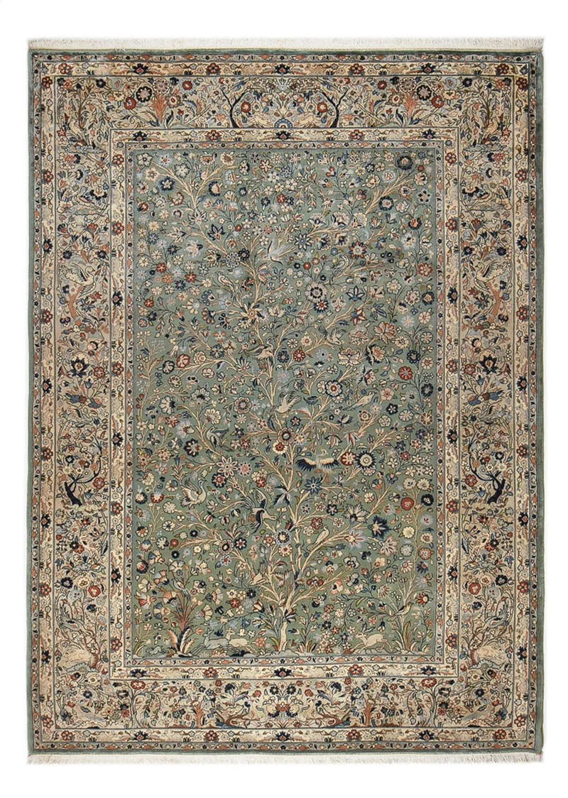 Keshan Teppich 250x340cm - Perserteppich - sand