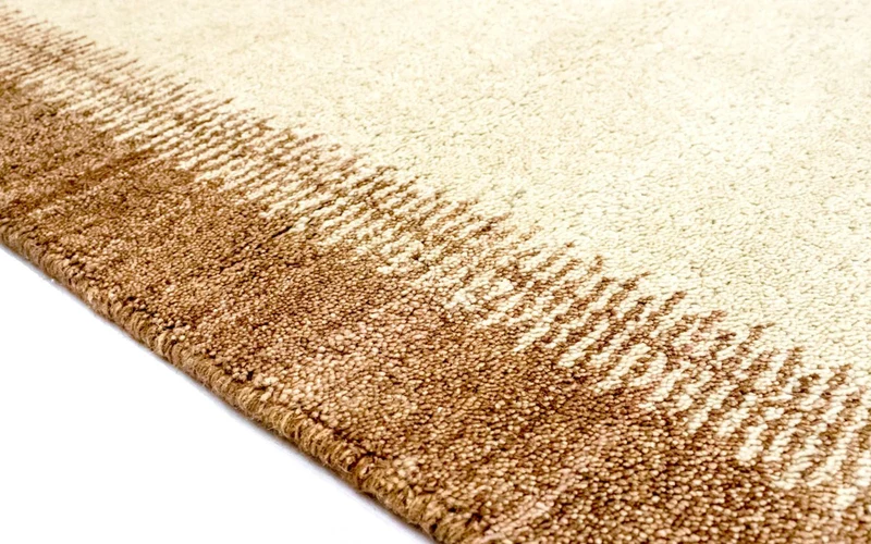 Gabbeh Teppich Indus 110x165cm - Wollteppich - beige