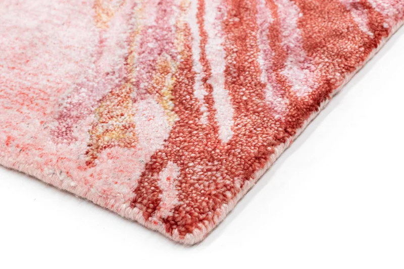Designer Teppich 70x140cm - rot