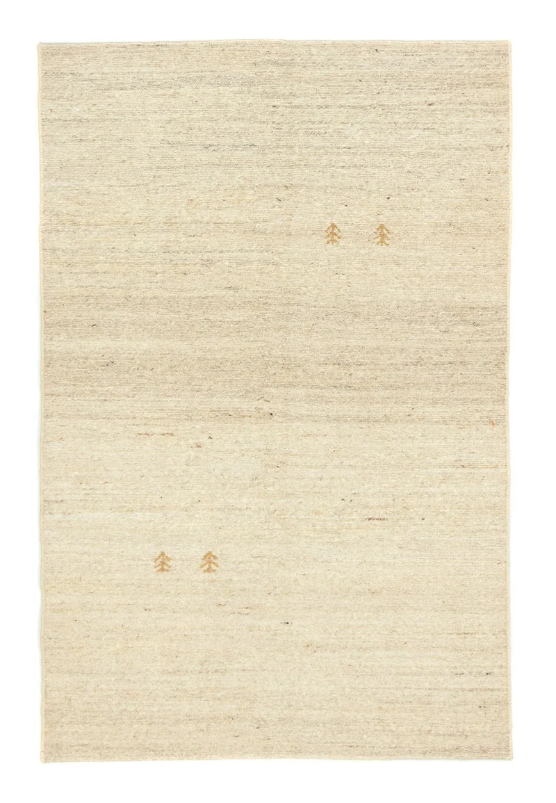 Gabbeh Teppich Indus 120x180cm - Wollteppich - beige