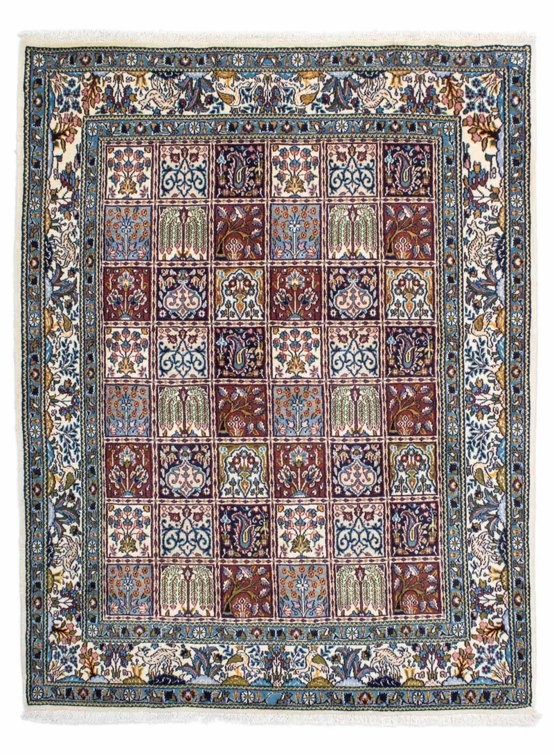 Moud Teppich 148x196cm - Perserteppich - hellblau