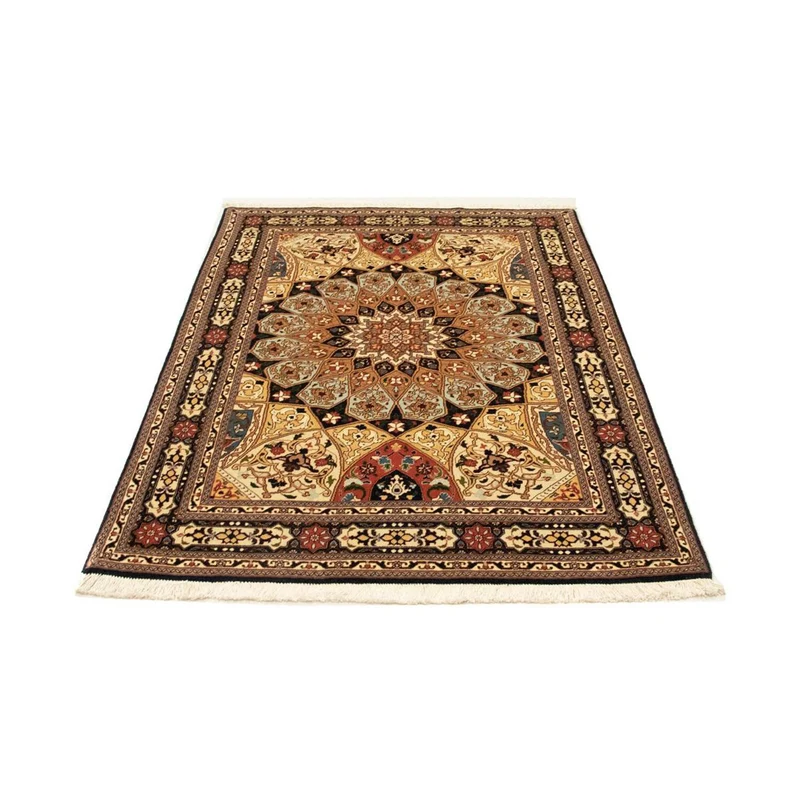 Täbriz - 50 Raj Teppich 103x151cm - Perserteppich - mehrfarbig