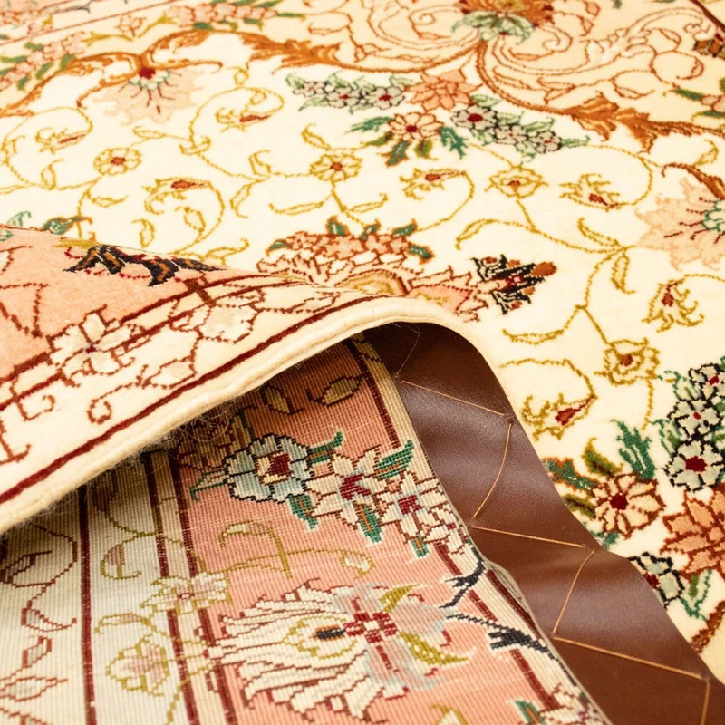 Täbriz - 50 Raj Teppich 98x148cm - Perserteppich - beige