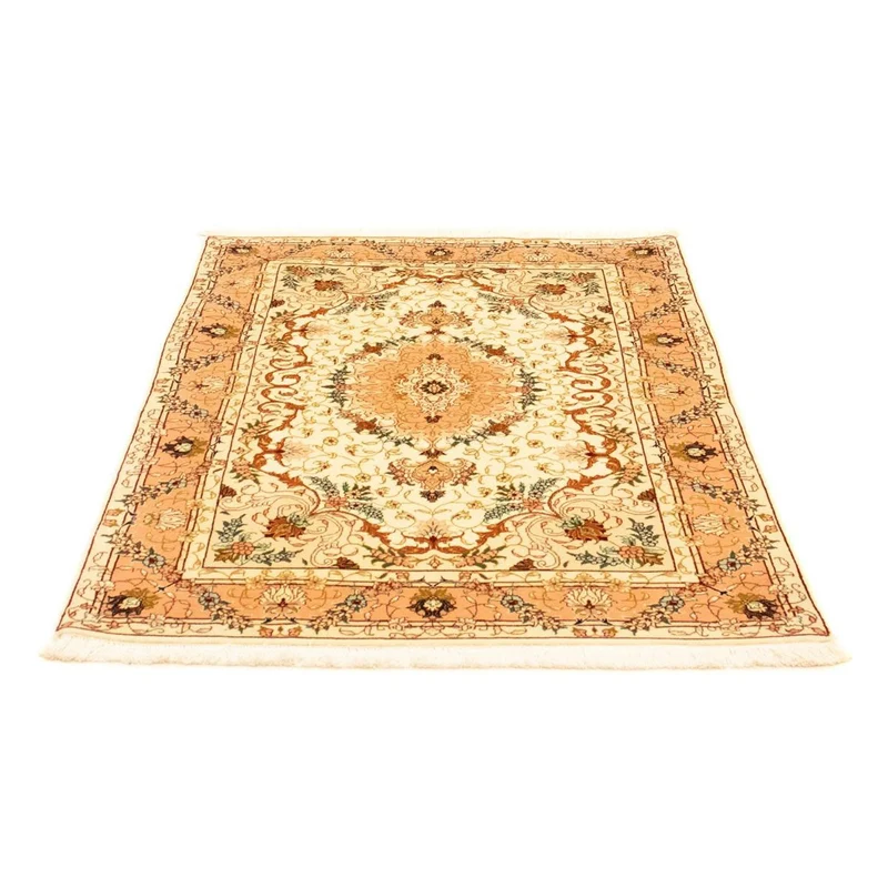 Täbriz - 50 Raj Teppich 98x148cm - Perserteppich - beige