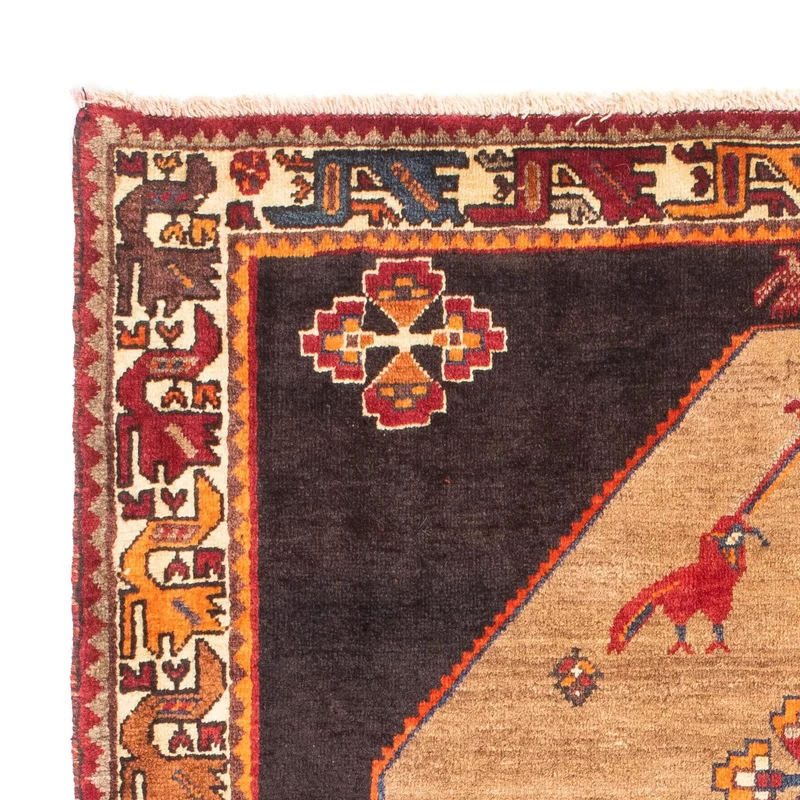 Shiraz Teppich 110x160cm - Perserteppich - braun