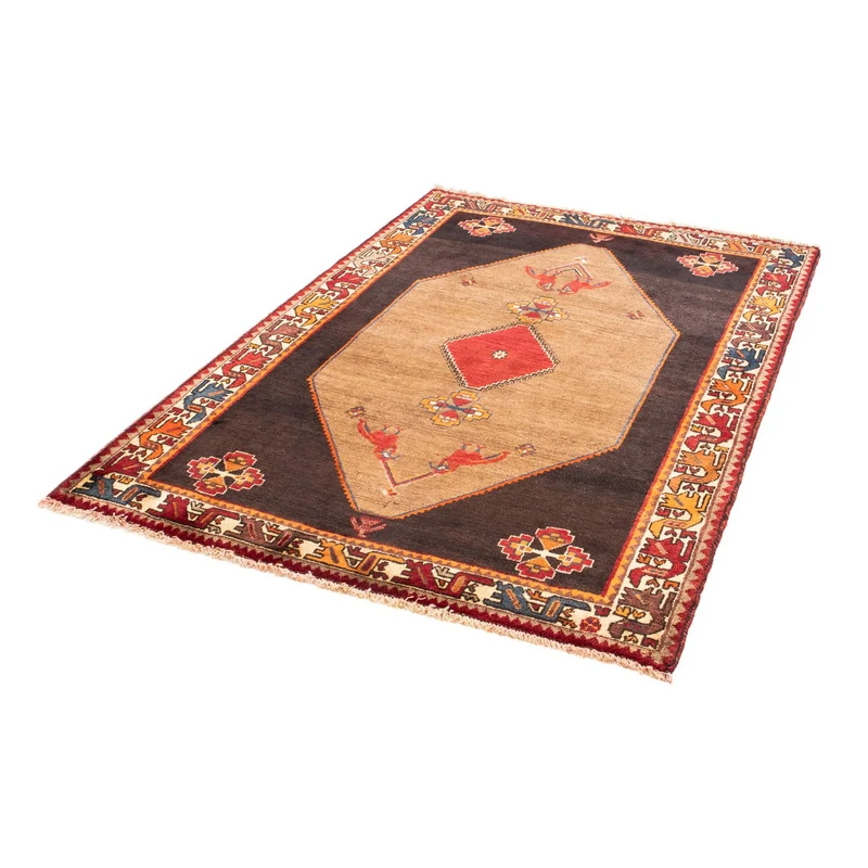 Shiraz Teppich 110x160cm - Perserteppich - braun