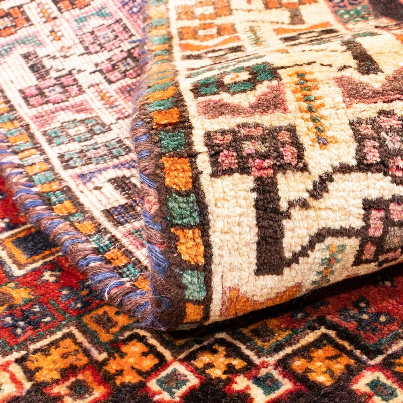 Shiraz Teppich 110x166cm - Perserteppich - rot
