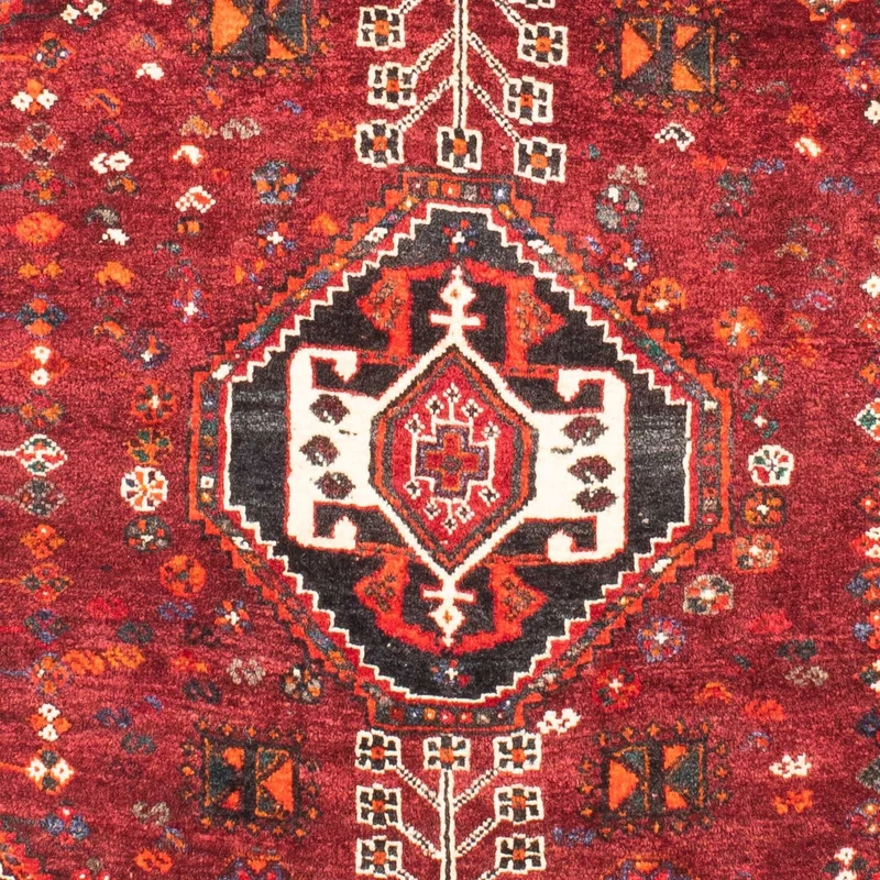 Shiraz Teppich 108x148cm - Perserteppich - dunkelrot