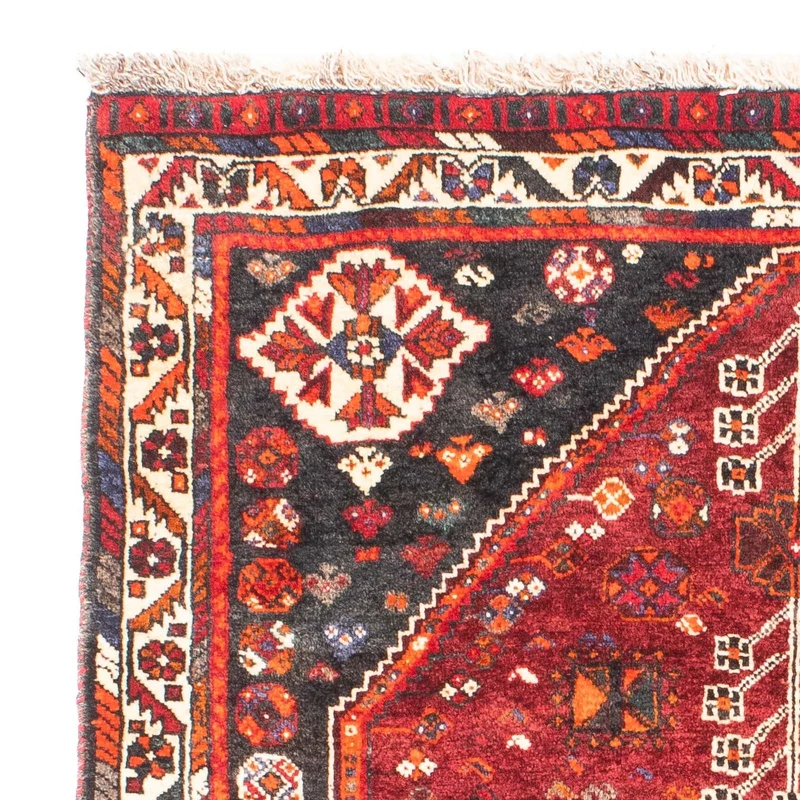 Shiraz Teppich 108x148cm - Perserteppich - dunkelrot