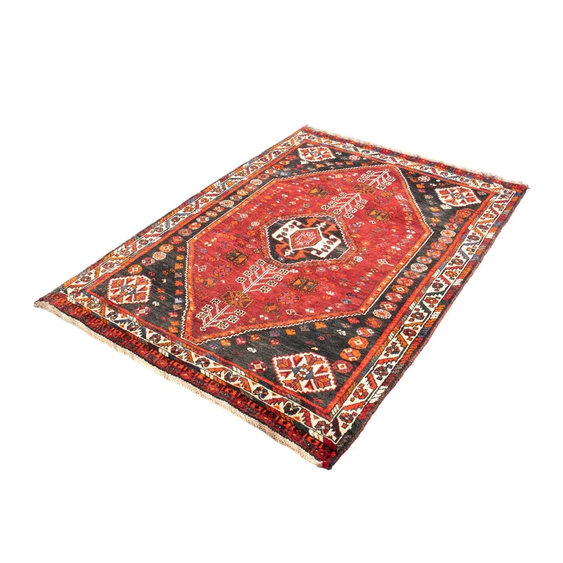 Shiraz Teppich 108x148cm - Perserteppich - dunkelrot