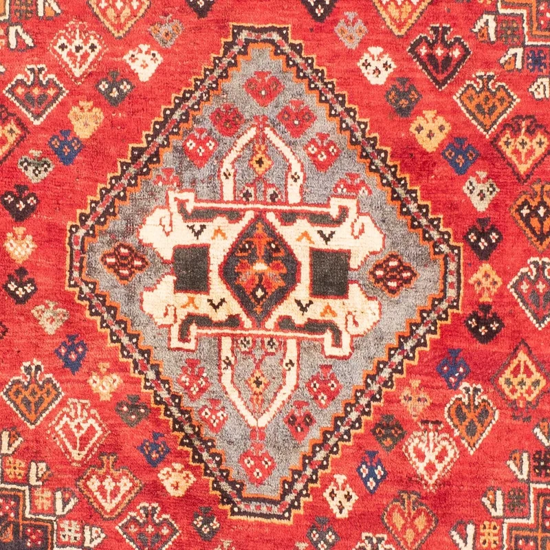 Shiraz Teppich 120x150cm - Perserteppich - dunkelrot