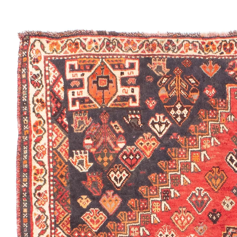 Shiraz Teppich 120x150cm - Perserteppich - dunkelrot