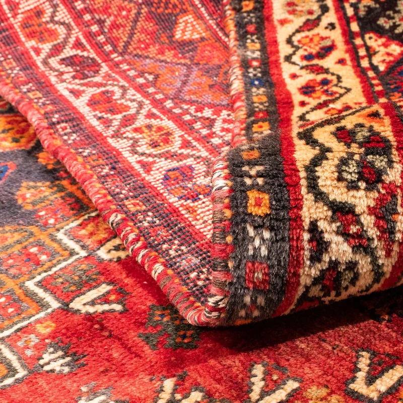 Shiraz Teppich 120x150cm - Perserteppich - dunkelrot
