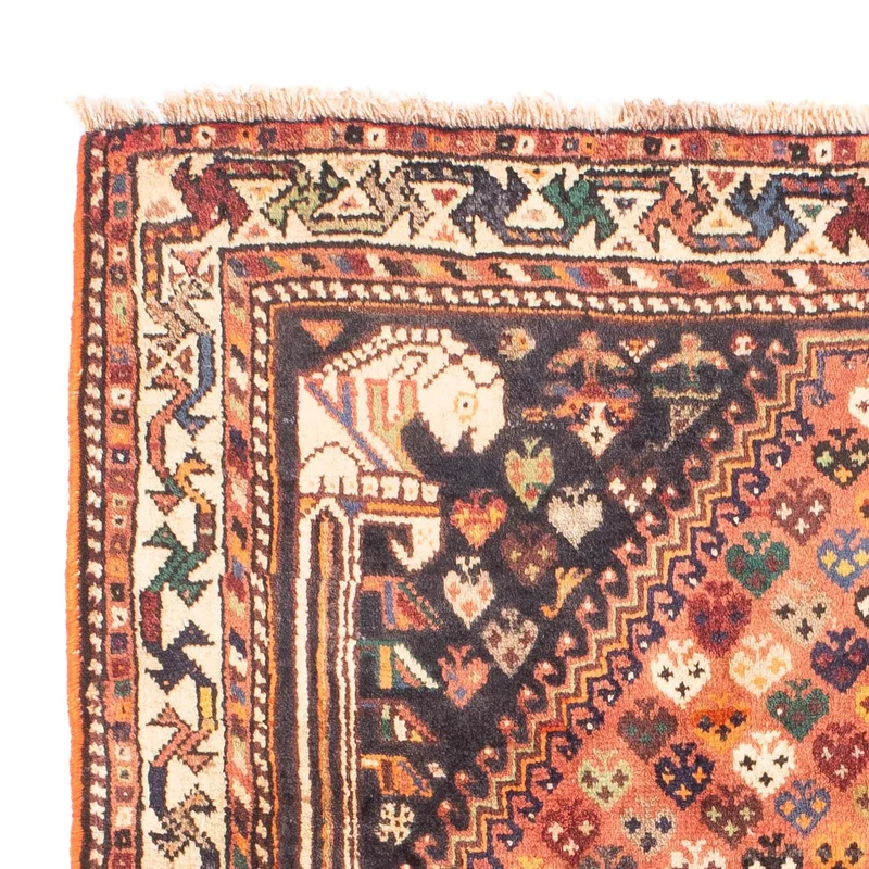Shiraz Teppich 112x160cm - Perserteppich - hellrot
