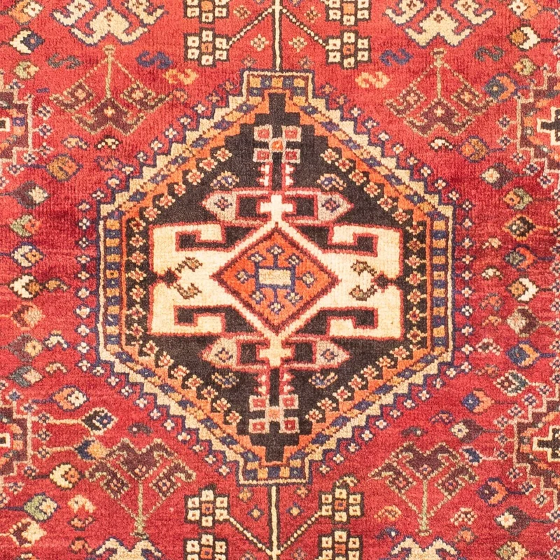 Shiraz Teppich 106x153cm - Perserteppich - dunkelrot