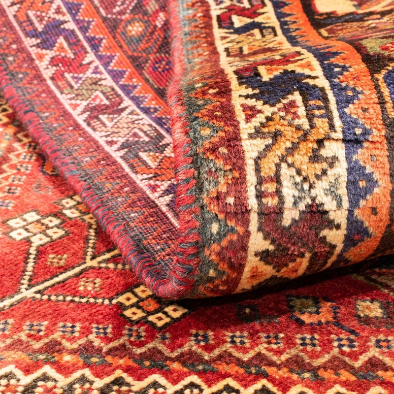 Shiraz Teppich 106x153cm - Perserteppich - dunkelrot