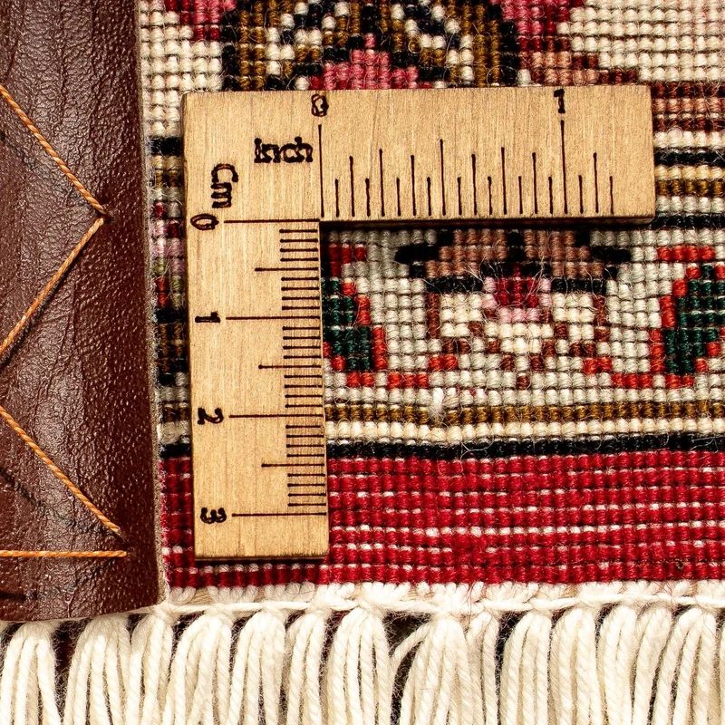 Täbriz - 50 Raj Teppich 250x358cm - Perserteppich - rot