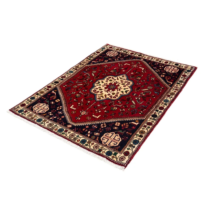 Abadeh Teppich 102x148cm - Perserteppich - dunkelrot