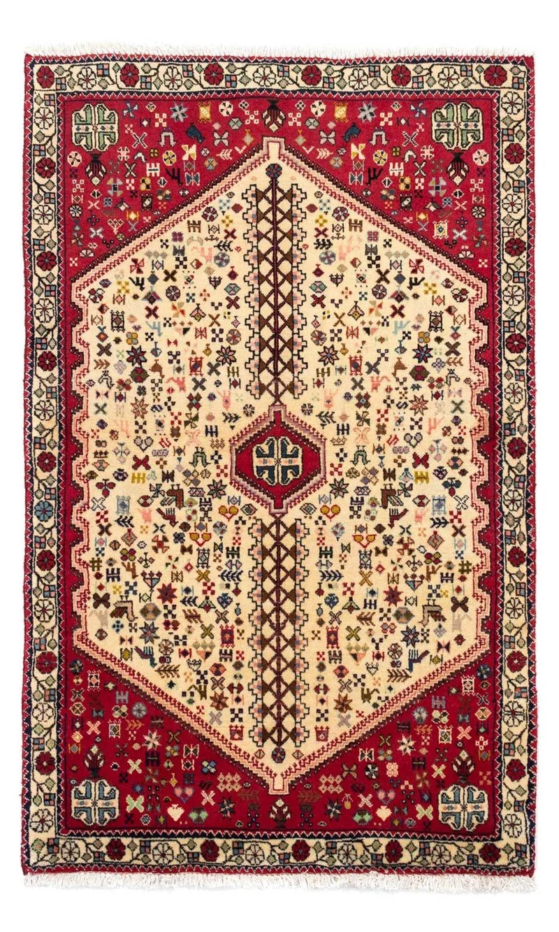 Abadeh Teppich 98x158cm - Perserteppich - beige