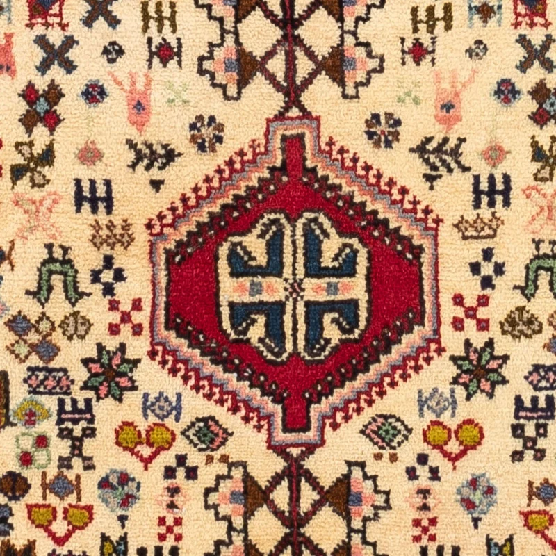 Abadeh Teppich 98x158cm - Perserteppich - beige