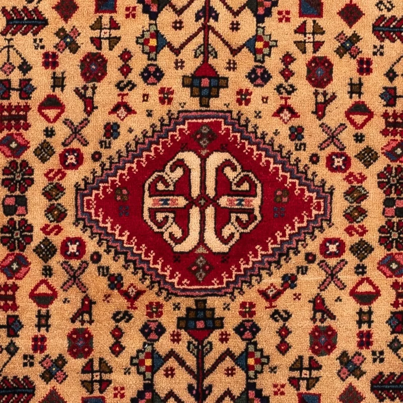 Abadeh Teppich 105x157cm - Perserteppich - dunkelrot