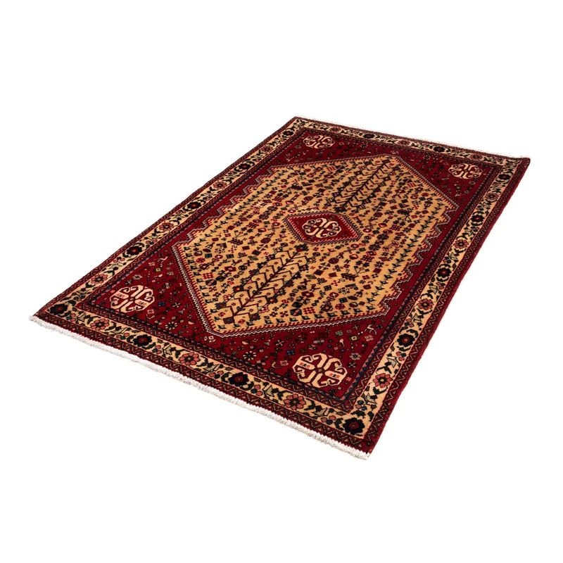 Abadeh Teppich 105x157cm - Perserteppich - dunkelrot