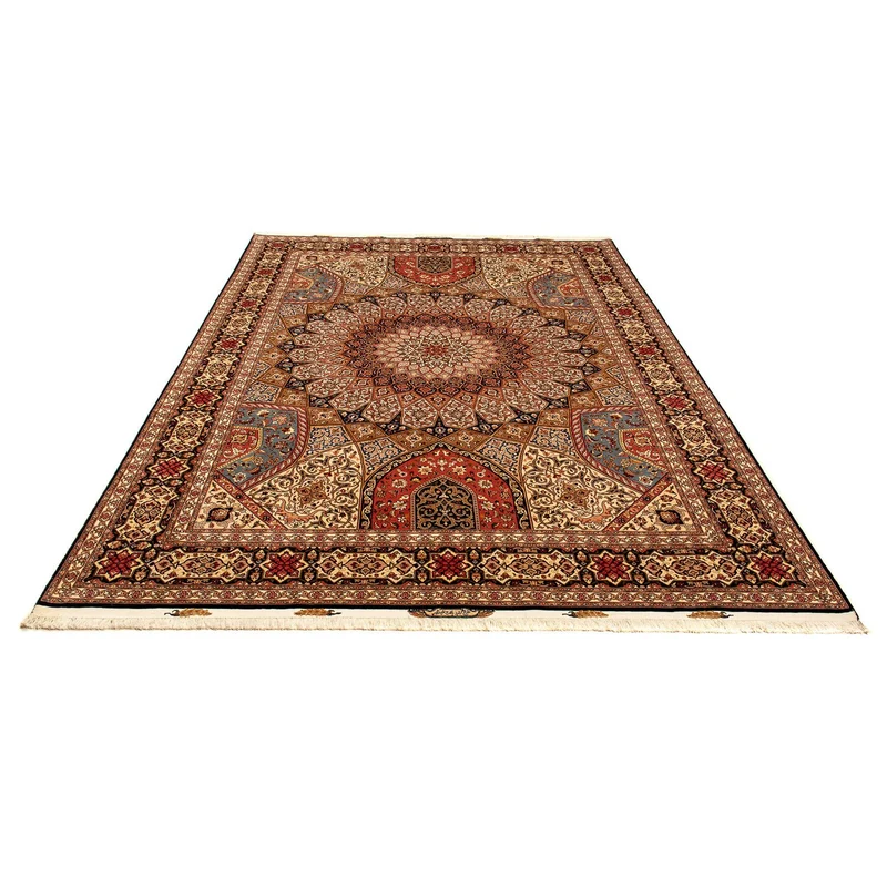 Täbriz - 50 Raj Teppich 252x352cm - Perserteppich - mehrfarbig