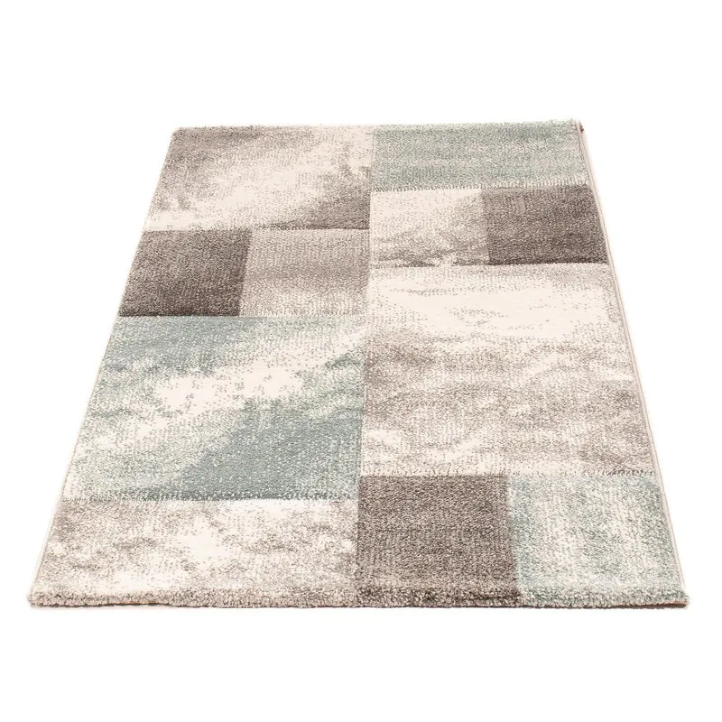 Moderner Teppich 80x150cm - Designerteppich - mehrfarbig