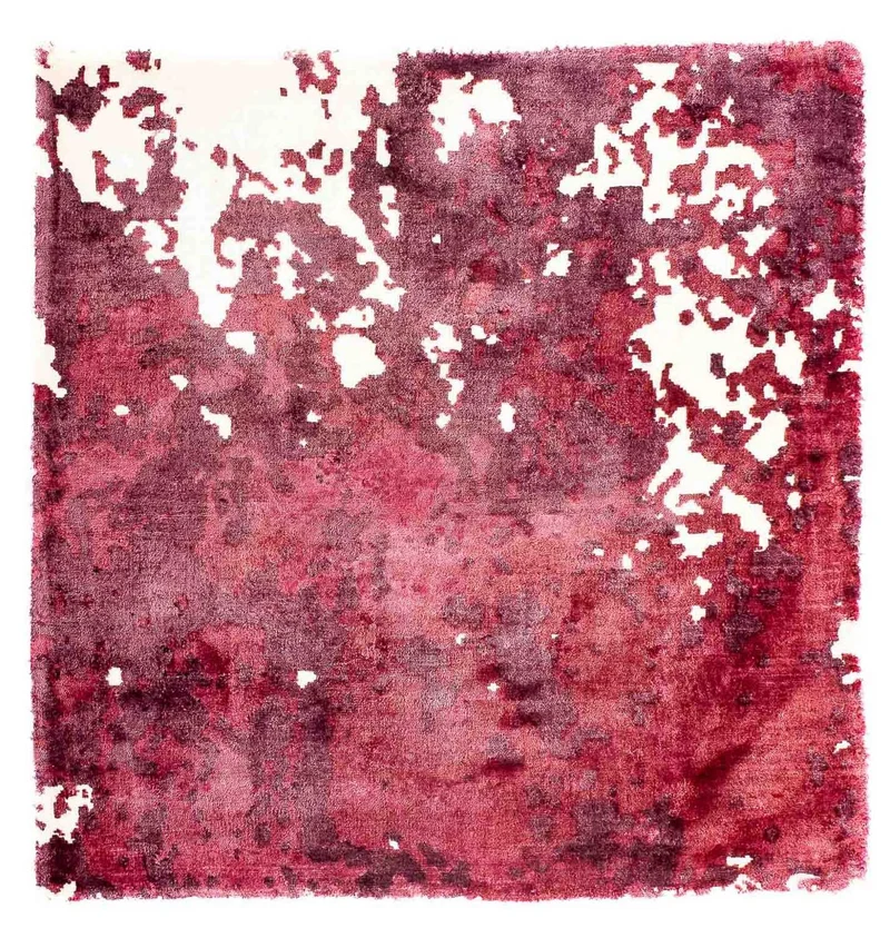 Viskose Teppich 70x70cm - mehrfarbig