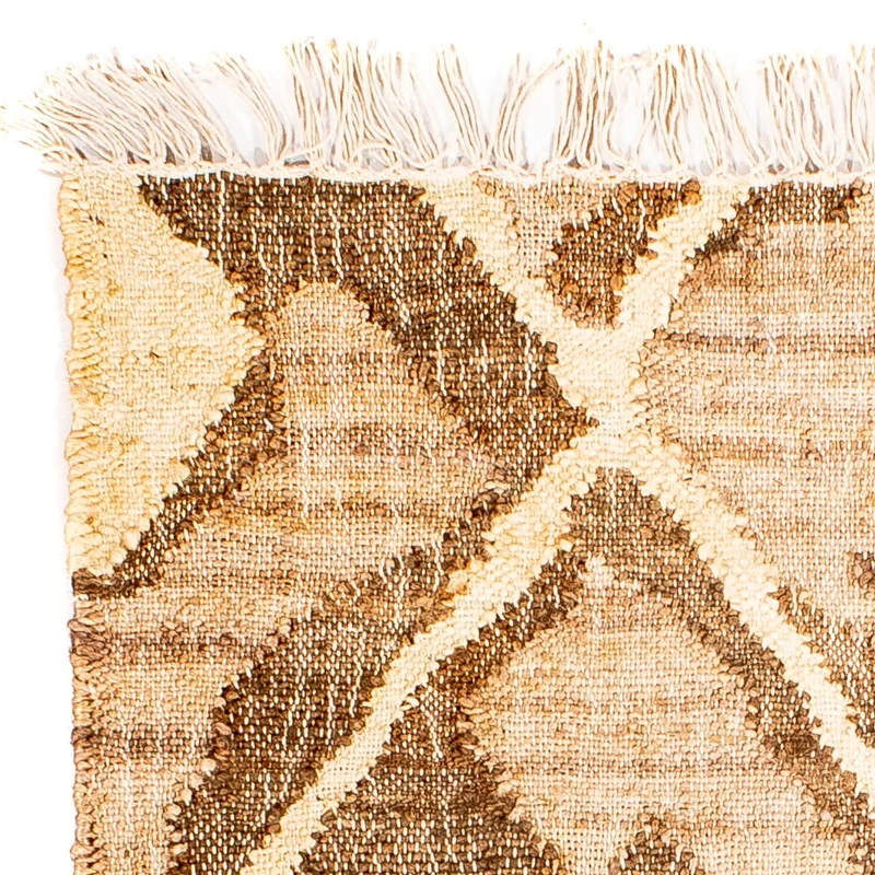 Kelim Modern Teppich 62x63cm - hellbraun