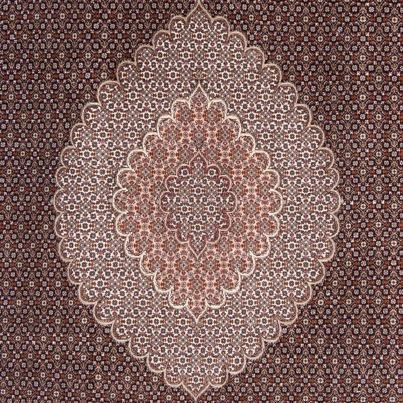 Täbriz Teppich 200x308cm - Perserteppich - dunkelblau