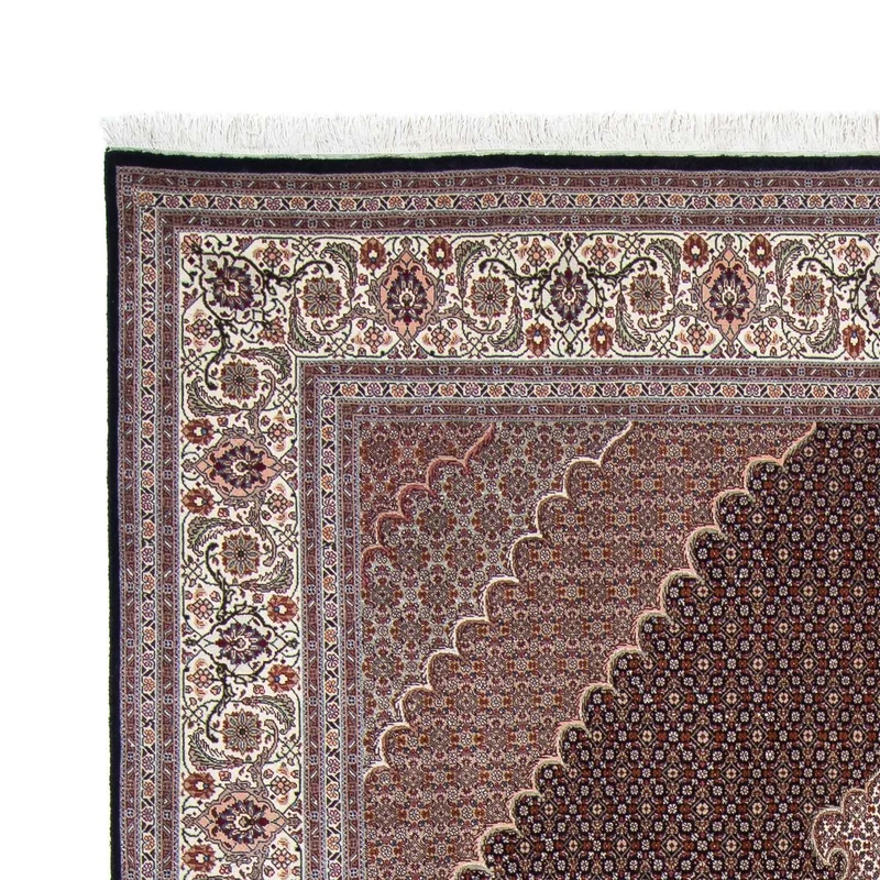 Täbriz Teppich 200x308cm - Perserteppich - dunkelblau