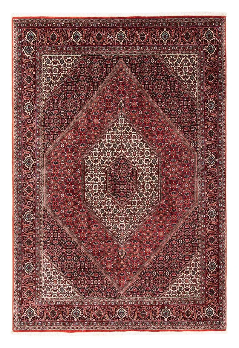 Bidjar Teppich 167x245cm - Perserteppich - dunkelrot