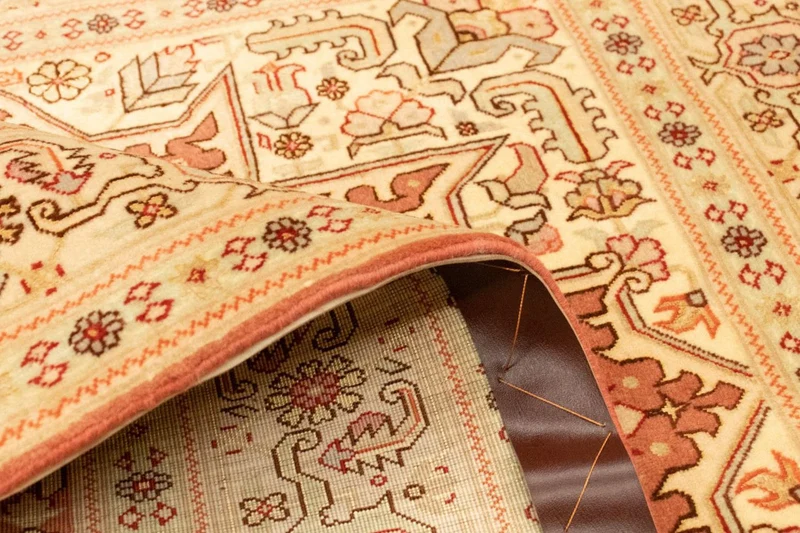 Täbriz - 50 Raj Teppich 103x143cm - Perserteppich - rost