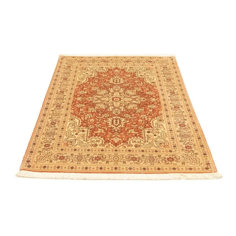 Täbriz - 50 Raj Teppich 103x143cm - Perserteppich - rost