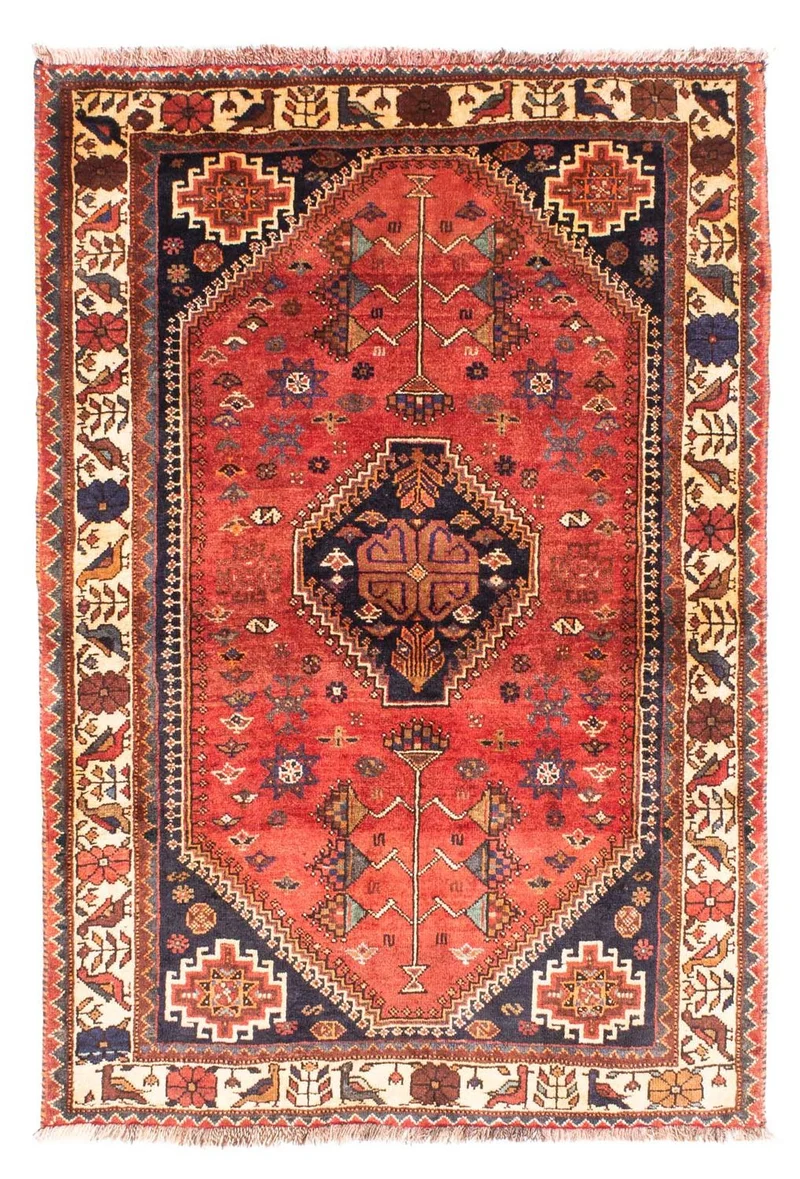 Shiraz Teppich 118x170cm - Perserteppich - dunkelrot