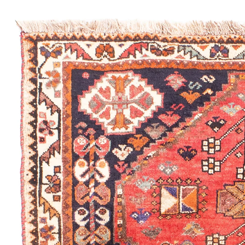 Shiraz Teppich 110x160cm - Perserteppich - rot