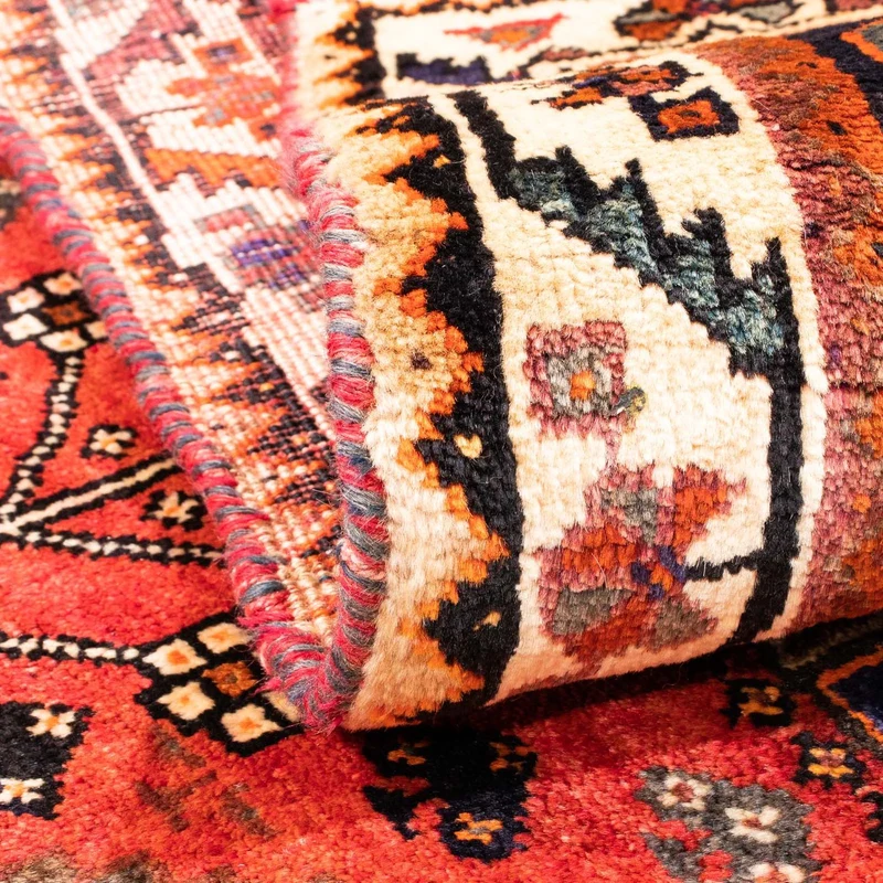 Shiraz Teppich 110x160cm - Perserteppich - rot