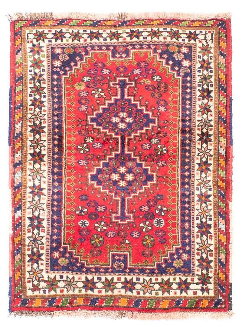 Shiraz Teppich 100x140cm - Perserteppich - rot