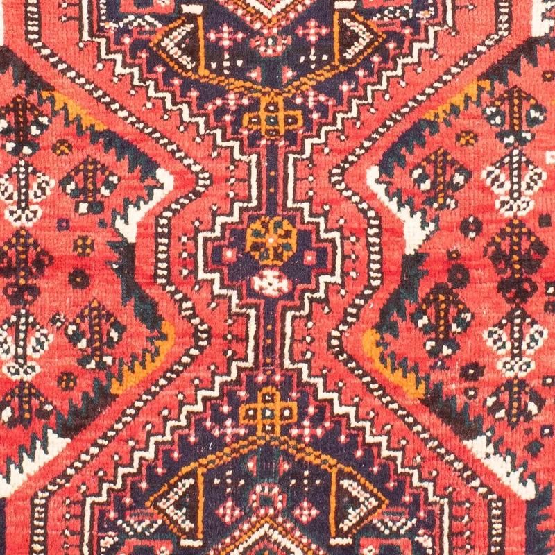 Shiraz Teppich 110x160cm - Perserteppich - hellrot