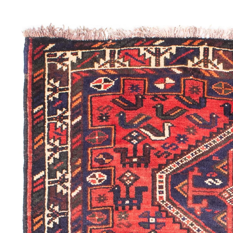 Shiraz Teppich 110x162cm - Perserteppich - hellrot