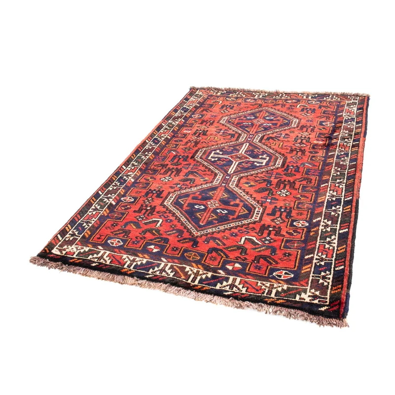 Shiraz Teppich 110x162cm - Perserteppich - hellrot