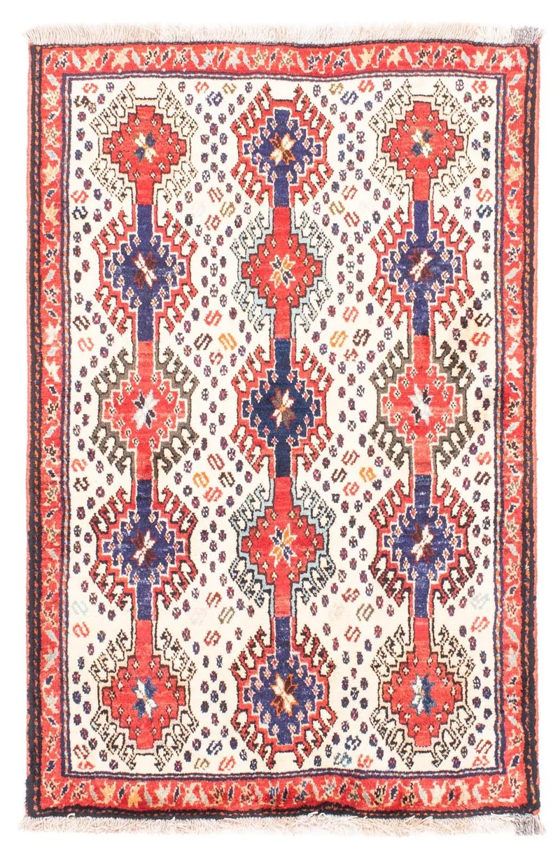 Shiraz Teppich 100x150cm - Perserteppich - beige