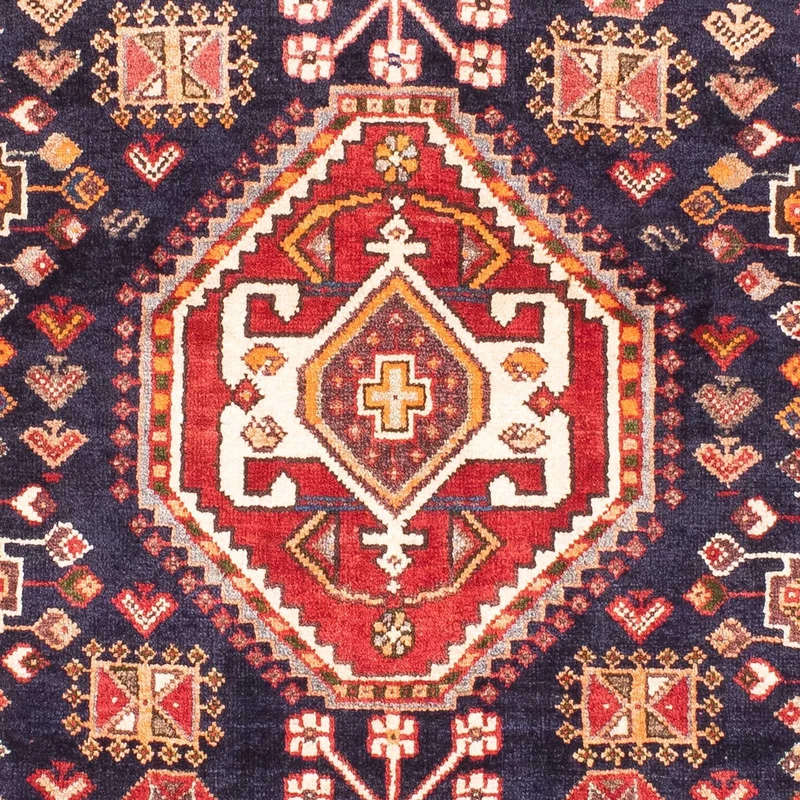 Ghashghai Teppich 105x160cm - Perserteppich - dunkelblau