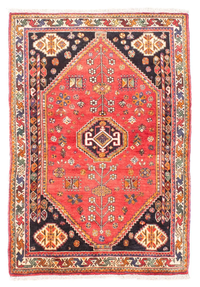 Shiraz Teppich 112x170cm - Perserteppich - rot