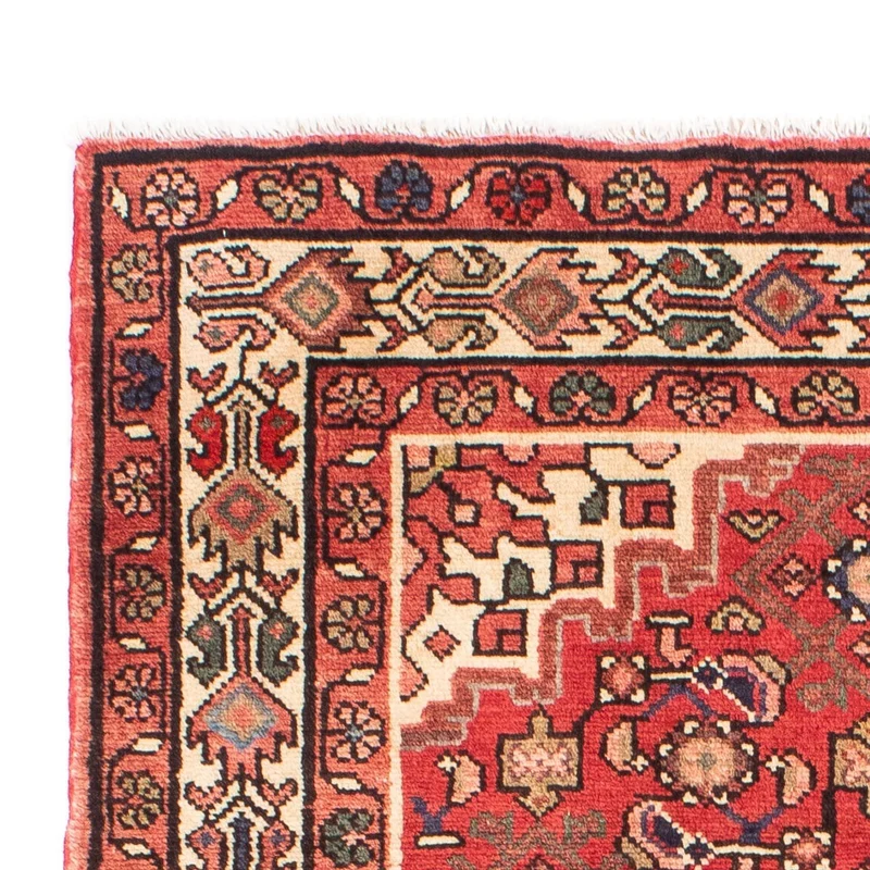 Hosseinabad Teppich 110x155cm - Perserteppich - rot